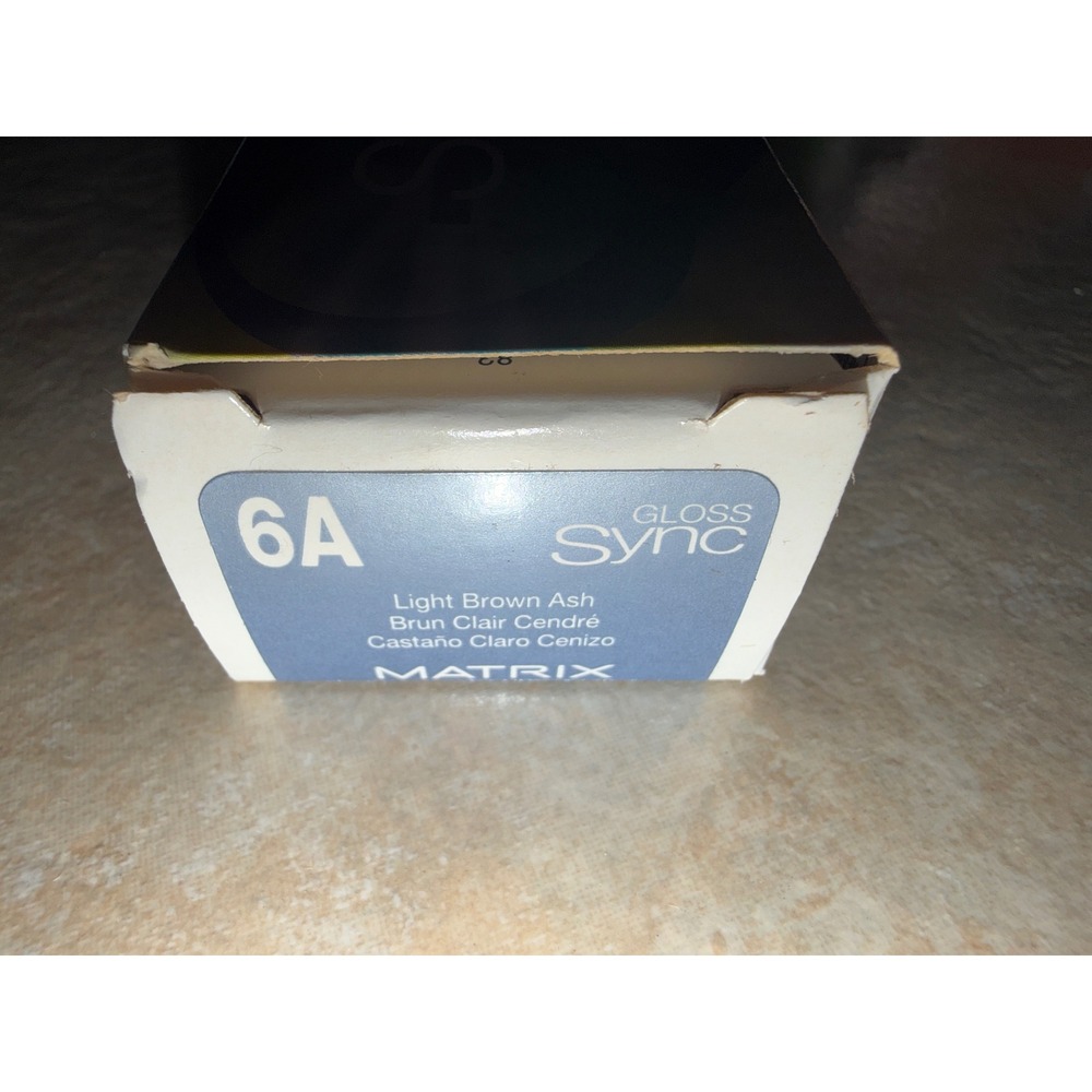 Matrix Gloss Sync 6A Light Brown Ash Demi-Permanent Ammonia-Free Hair Color